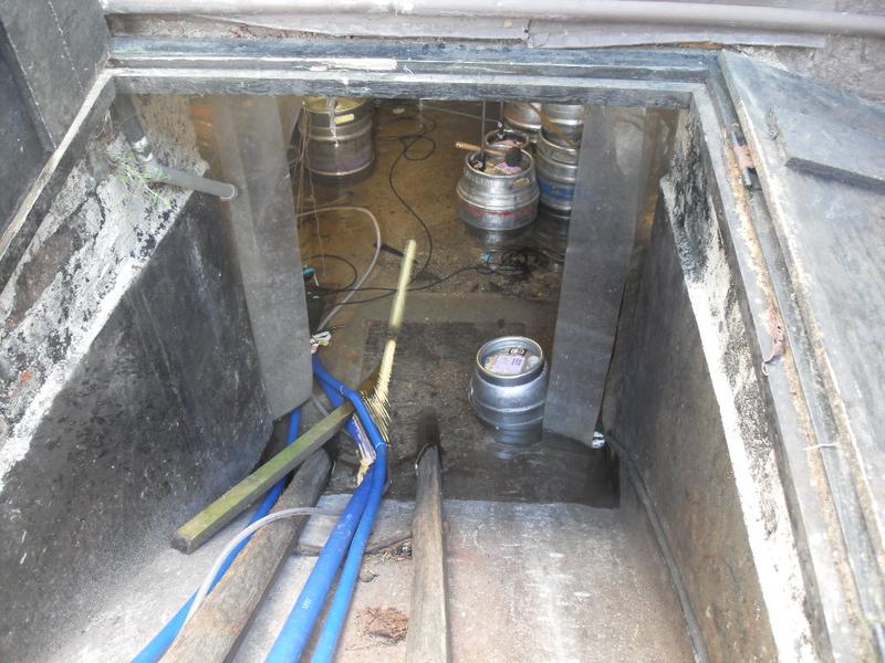 The cellar of the pub on the green has flooded for many weeks