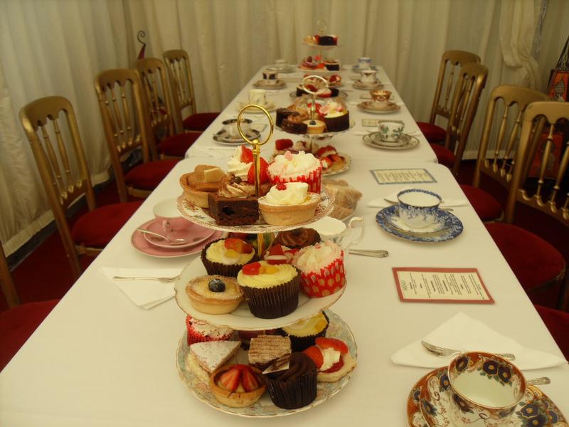 One of the tables at yesterday's afternoon tea