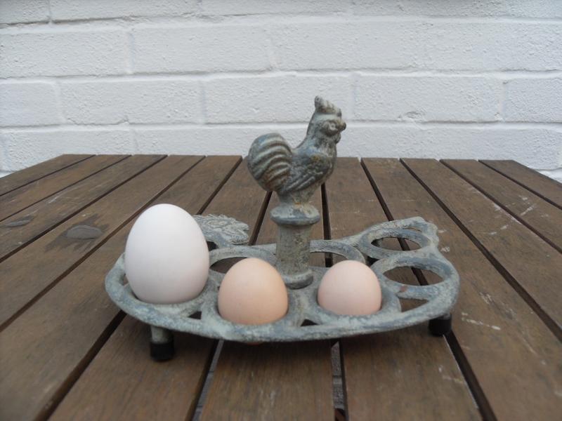 Peaches egg is on the left, Freckles previous egg in the middle and Rusty's egg on the right